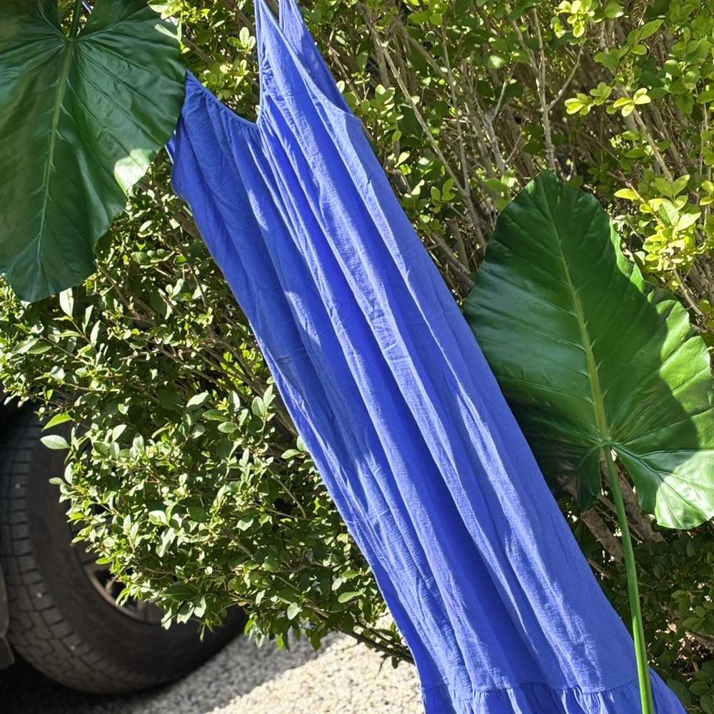 Elegant Blue Maxi Dress